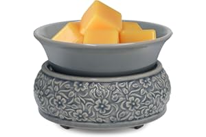 mocosa Wax Melt Warmer Ceramic Wax Warmer,3-1 Candle Wax Warmer for Scented Wax Burner Electric Wax Melter as Gifts for Moms Grandma Women Girls(Blue)…