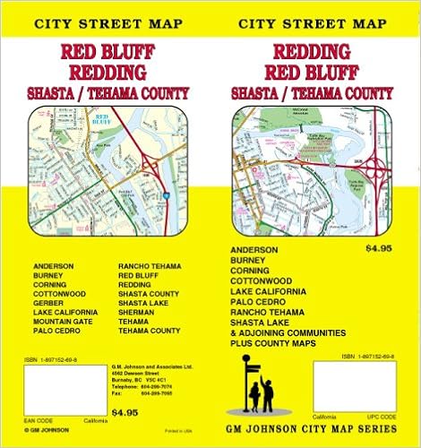 Street Map Of Redding California Redding, Ca / Red Bluff / Shasta & Tehama Co Street Map: Gm Johnson &  Associates Ltd.: 9781897152690: Books