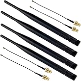 DIYmalls 915MHz LoRa Antenna 5dBi SMA Male 195mm + SMA Female Cable for Meshtastic ESP32 LoRa 32 V3 HTCC-AB02S LoRa32u4II Mes