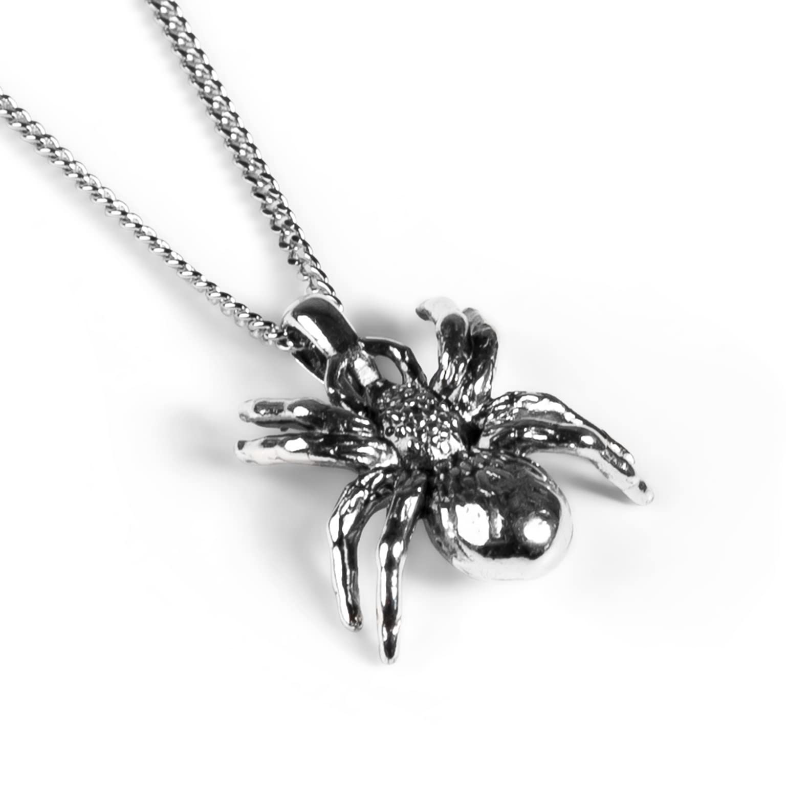 HENRYKA Tarantula Spider Sterling Silver Necklace, Spider Jewelry, Insect Necklace, Gothic Halloween Necklace, Spider Lover Gift
