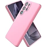 CUZMIGO Silicone Case for Samsung Galaxy S25 Ultra, Soft Slim Liquid Silicone Phone Case with Anti-Scratch Microfiber Lining, Camera Cover Protection with Cute Color Variety, Chalk Pink