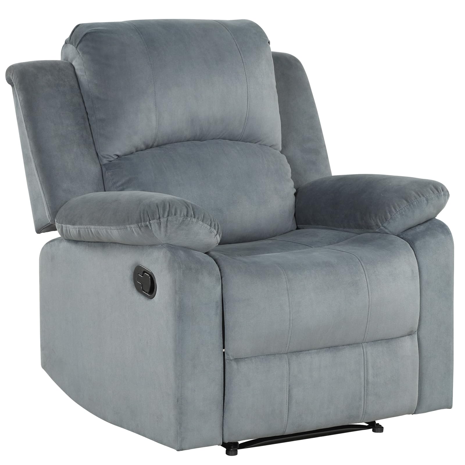 Photo 1 of ** USED** Phoenix Home Fabric Manual Recliner Chair for Adults, Comfy Reclining Chairs with Overstuffed Arm and Back, Single Sofa for Living Room, Grey