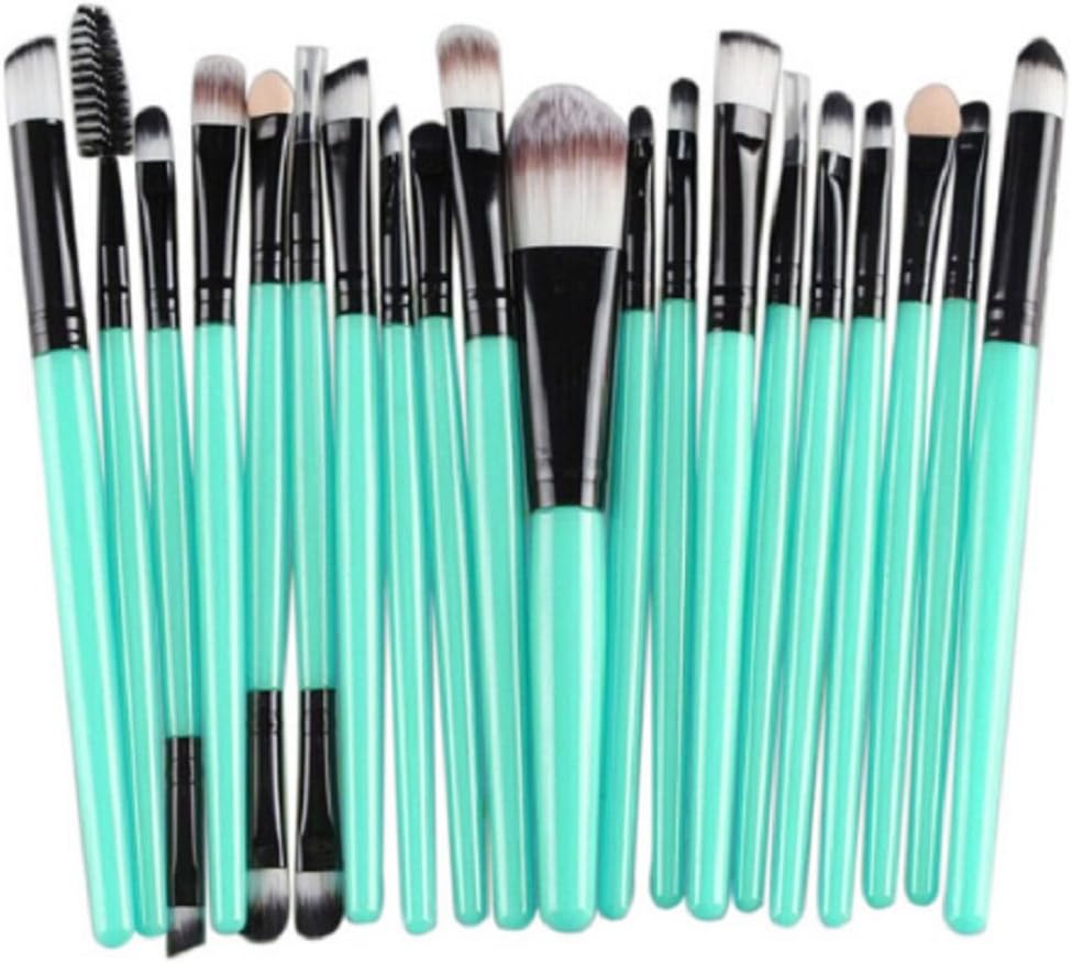 Teal/Black 20 Piece Makeup Brush Set
