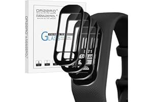 (3 Pack) Orzero Compatible for Garmin Vivosmart 5 Screen Protector, Ultra Thin Hardness HD Clear Film Full Coverage Anti-Scra