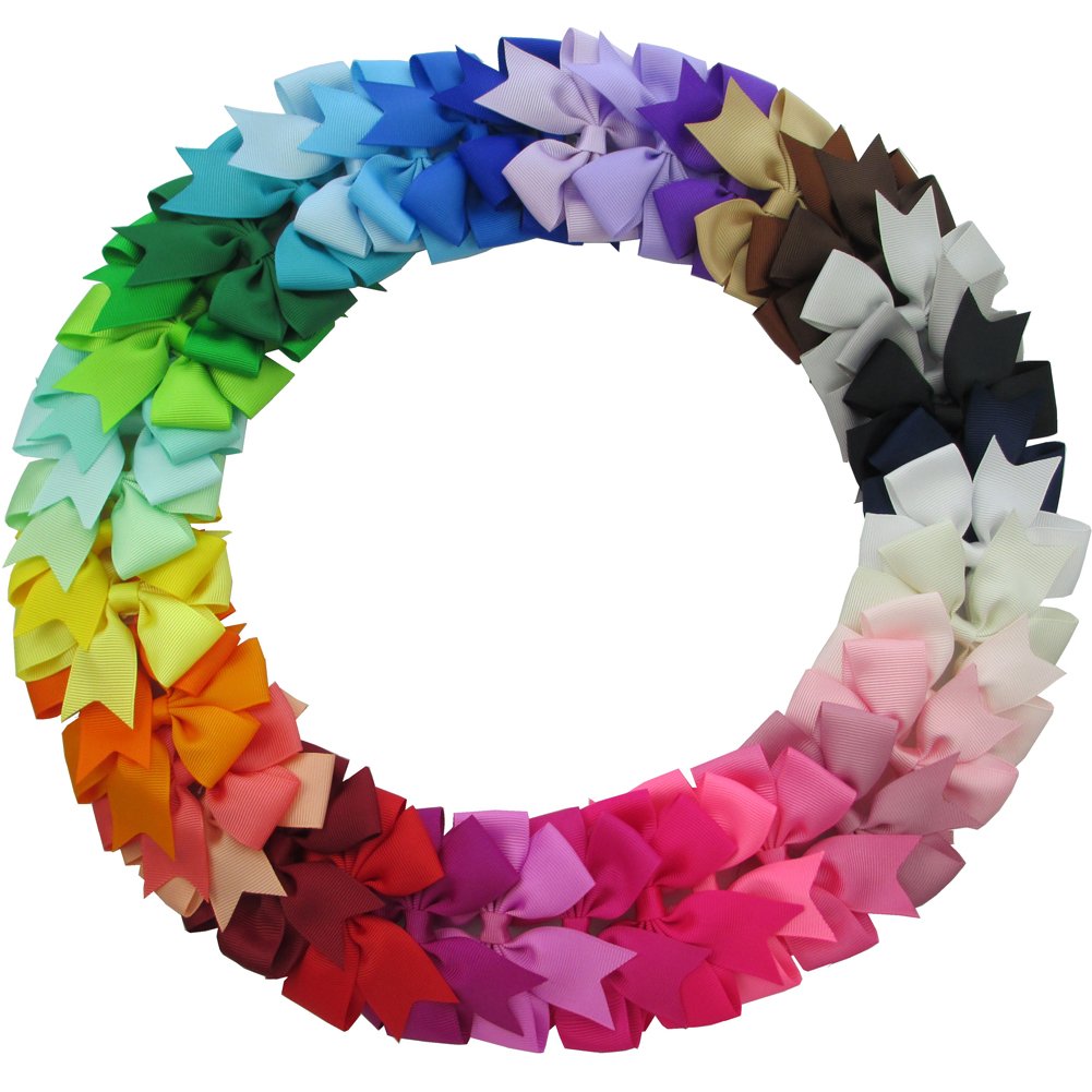 Amazoncom QingHan 40Pcs 3 Grosgrain Ribbon Pinwheel Boutique