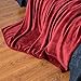Bedsure Fleece Blanket Twin Size Red - 300GSM Lightweight Plush Fuzzy Cozy Soft Warm Blanket for Bed, Sofa, Couch, Travel, Camping, 60x80 inches