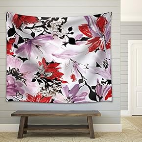 Hand Drawings on Cloth - Fabric Wall Tapestry Home Decor - 51x60 inches