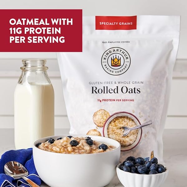 KING ARTHUR BAKING COMPANY GLUTEN-FREE & WHOLE GRAIN ROLLED OATS 2LBS.