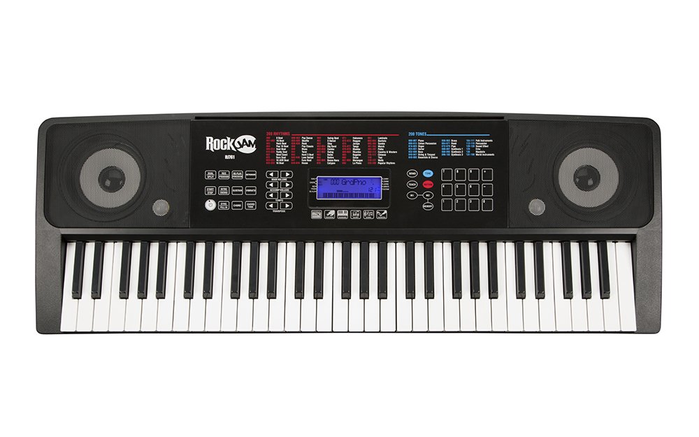 RockJam RJ761 61 Key Electronic Interactive Teaching Piano Keyboard