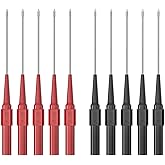 Back Probe Kit for Multimeter Test Lead for Automotive Testing &amp; Car Tester | backprobe kit with 4mm Banana Socket (0.7mm Needle) Non-Destructive Wire Piercing Probes Pin tools Multimeter tester 10PCS