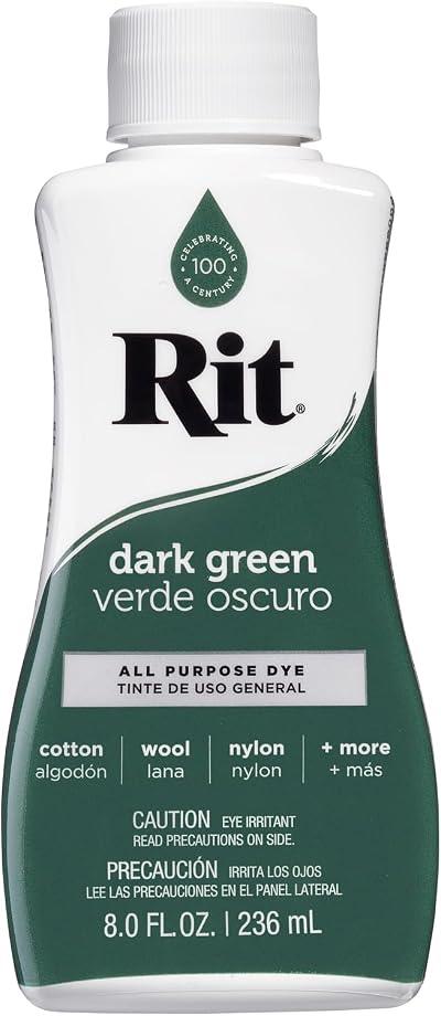 Rit Nakoma Rit Liquid Dye Dark Green 8 oz 8-35 Fabric Dye