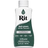Rit Liquid Fabric Dye, 8-Ounce, Dark Green, 8 Fl Oz (Pack of 1) | Pack of 1
