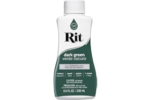Rit Liquid Fabric Dye, 8-Ounce, Dark Green, 8 Fl Oz (Pack of 1)