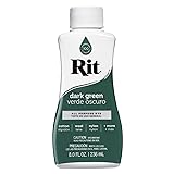Rit Liquid Fabric Dye, 8-Ounce, Dark Green, 8 Fl Oz