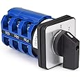 APIELE Changeover Selector Switch 3 Position 440V Universal Rotary Cam Selector (63A 12 Terminal)