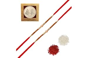 Amba Handicraft Rakhi/Rakhi for Brother/Rudraksha Rakhi/Send rakhi to USA/Rakhi for Brother with Gift Set/Rakhi Bracelet/rakhi for brother and bhabhi/Rakhi Set