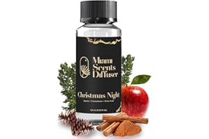 MIAMI SCENTS DIFFUSER Christmas Night Scent 4 Fl Oz - 120 ml Inspired by Hotel Essential Oils Aroma for Home Office Business Diffuser Luxury Fragance Refill Aromatherapy Natural Fresh Blend of Apple Cinnamon and Pina Tree.