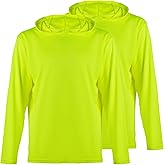 ProtectX High Visibility Sun Protection Lightweight Long Sleeve Hoodie, UPF 50+ Quick-Dry, SPF UV Shirt, Active Wear