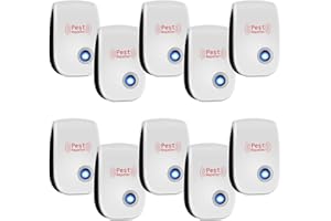 WYEWYE Ultrasonic Pest Repeller 10 Pack Mouse Repellent Indoor Mouse Trap Rodent Repellent Ultrasonic Plug in Pest Control Mosquito Repellent Pest Defense Plug in Device for Ant Spider Rodent Roach