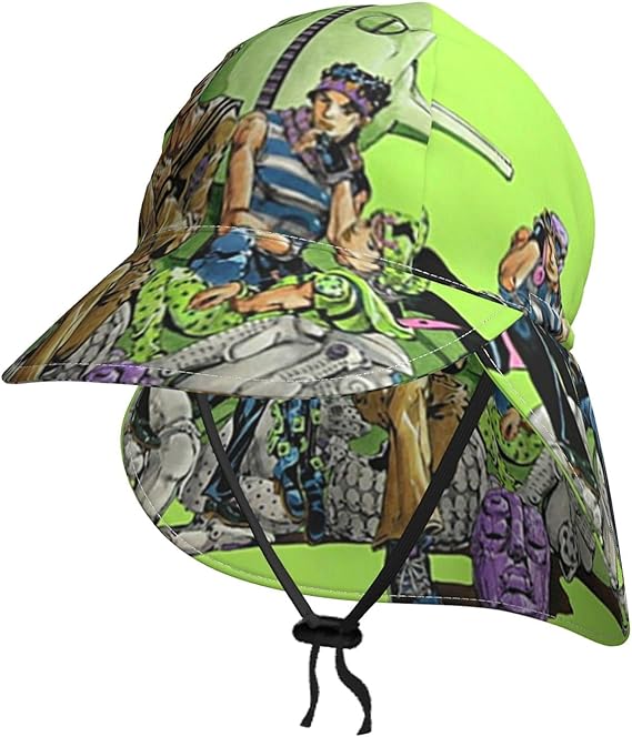 Amazon Co Jp ベビー 帽子 キッズ 子供 日よけ 帽子 おしゃれ 夏用 女の子 男の子 赤ちゃん 紫外線防止 サンハット つば広 旅行 外出 速乾 通気性 調節可能 出産祝い ジョジョの奇妙な冒険 服 ファッション小物