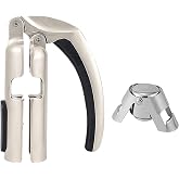 Champagne Bottle Opener, Portable Zinc Alloy Bar Jar Cork Puller Champagne Corkscrew, Professional Best Kitchen Sparkling Wine Bottle Lovers Waiters Corkscrew Opener(SIZE:opener &amp; plug)