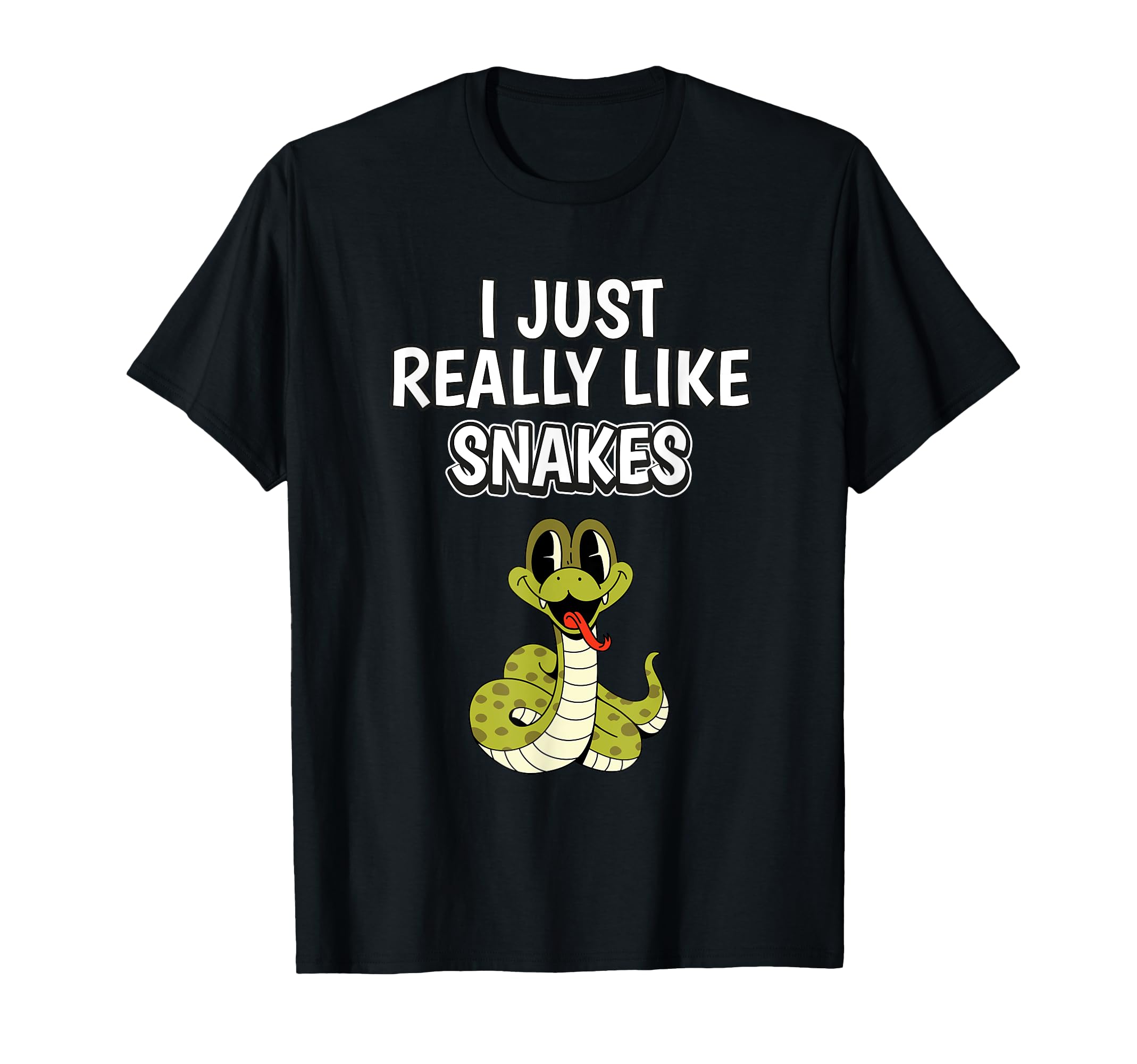 Reptile Quote I Just Really Like Snakes Clothes Snake T-Shirt