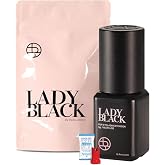 Lady Black Eyelash Extension Glue 5ml | 1-3s Drying Time &amp; Strong Retention 5-6 Weeks | Professional Semi Permanent Individual/Volume Lash Extension Bonding Glue with Deep Black Color | Latex Free