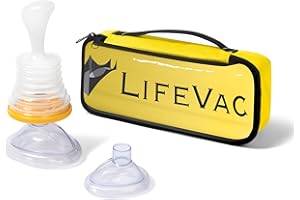 LifeVac Yellow Travel Kit - Portable Suction Rescue Device, First Aid Kit for Kids and Adults, Portable Airway Suction Device for Children and Adults