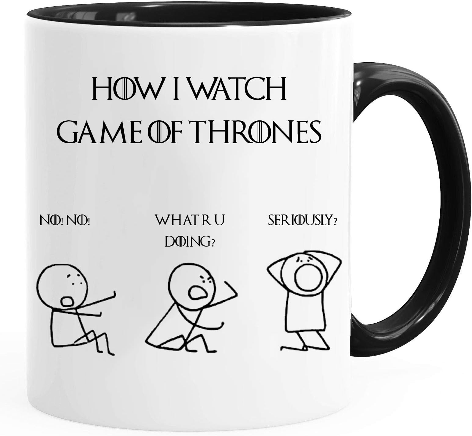 How I Watch GOT - Novelty 11oz Premium Quality Mug & Gift Box Set Tea Coffee Office Work Home
