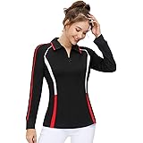 JACK SMITH Women Long Sleeve Moisture Wicking Sport Golf Polo Shirt Tops