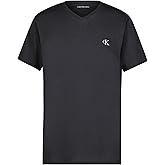 Calvin Klein Boys Short Sleeve Solid V-Neck T-Shirt, Soft, Comfortable, Relaxed Fit