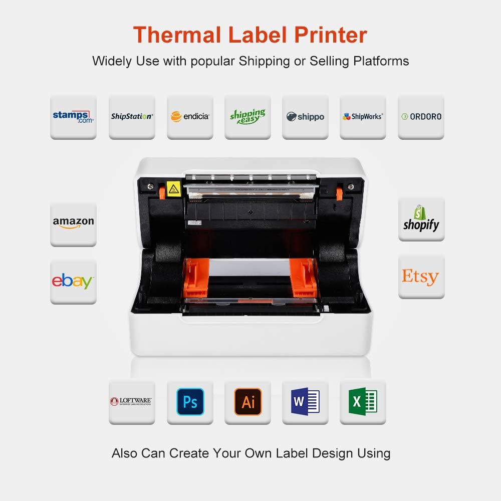 Phomemo Label Printer- 4''×6'' Label Printer- High Speed Printing at 150mm/s PM-246 Thermal Printer, Compatible with UPS WorldShip, , Ebay, Etsy, Shopify, etc : Electronics