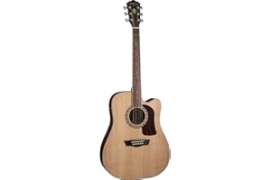 Washburn HD10SCE-O Heritage 10 Series Acoustic Cutaway Guitar, Natural