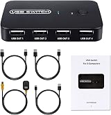 TCNEWCL USB 2.0 Switch 2 PC Share 4 Devices Printer Scanner Keyboard Mouse 2 view 7