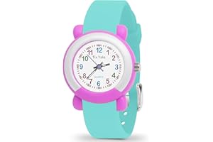 TIXYOLO Kids Watch for Girls Boys,50M Waterproof Accurate Timekeeping Children Learning Time Easy to Read Student Sports Outdoor Analog Watches for Kids Toddlers Ages 3-8