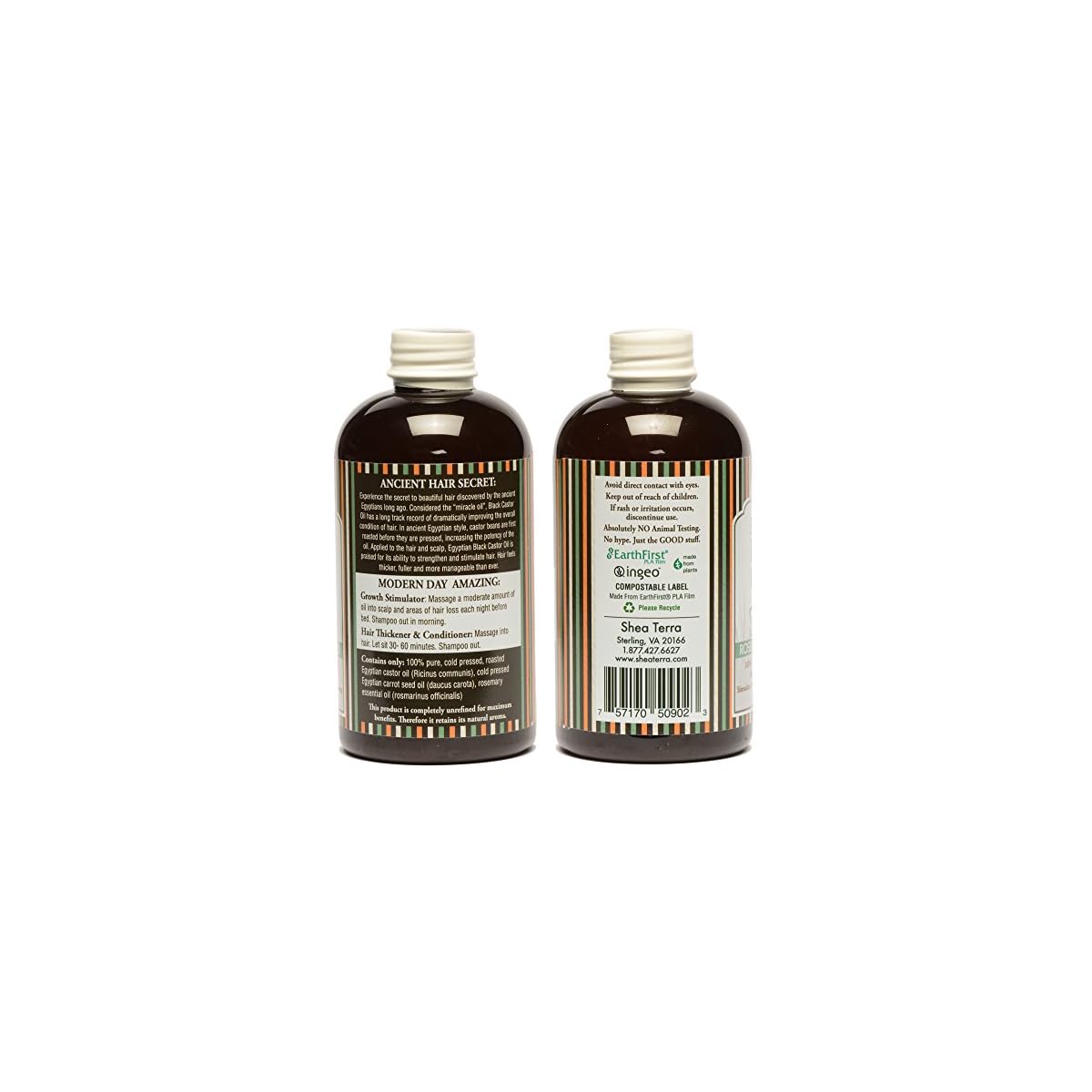 Shea Terra Organics Egyptian Black Castor Oil For Hair Growth
