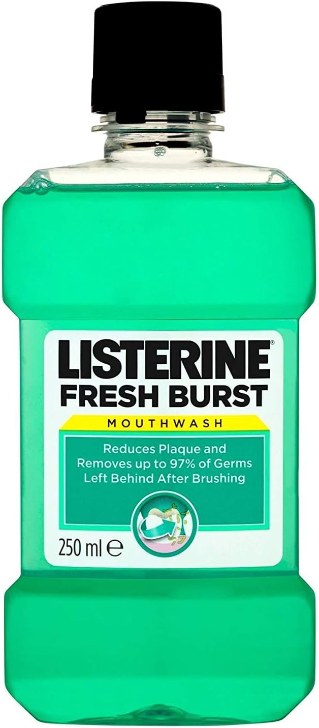 6 x Listerine mouthwash freshburst 250ml, 250 ml (Pack of 6)