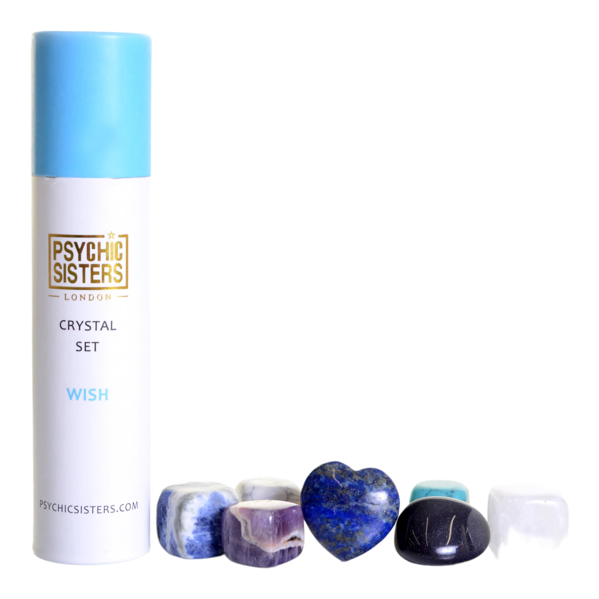 Psychic Sisters - Crystal Set - 7 Different Gemstones - Reiki Cleansed & Energised (Wish)