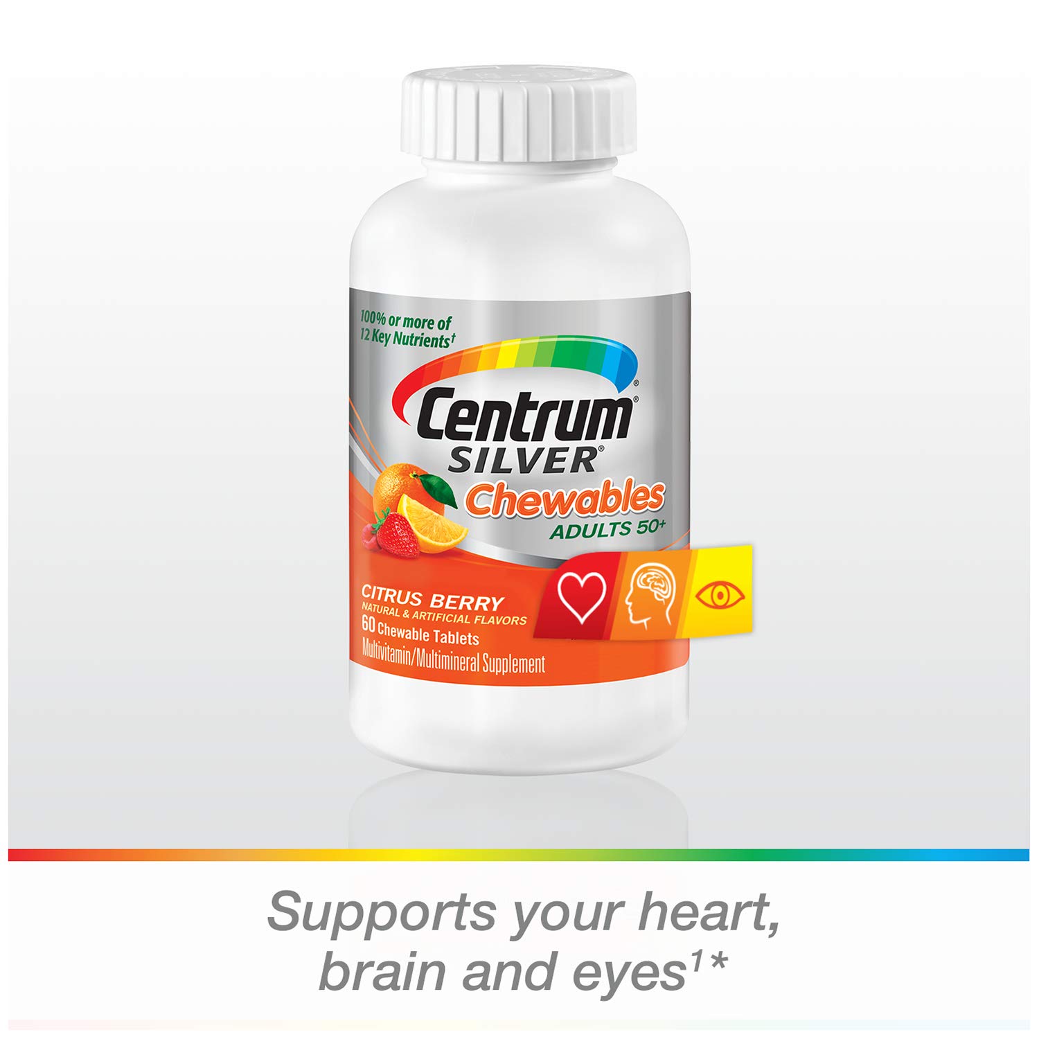 Centrum Silver Chewable Multivitamin for Adults 50 Plus with Vitamin C