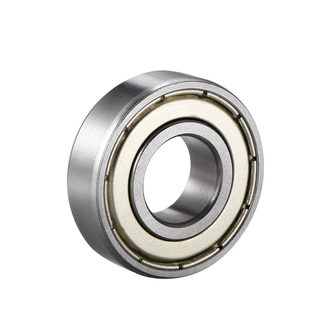 sourcing map 6004ZZ Deep Groove Ball Bearing Double Shield 6004-2Z 80104, 20mm x 42mm x 12mm Chrome Steel Bearings, 1-Pack