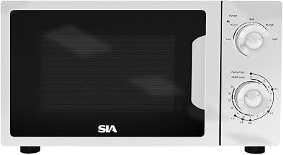 SIA FAM21WH 20L Microwave 700W Freestanding White with Analogue Dials
