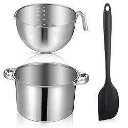 3-Piece Double Boiler, Chocolate Melting Pot Set