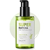 SOME BY MI Super Matcha Pore Tightening Serum - 1.69Oz, 50ml - Made from Match Water for Sensitive Skin - Skin Moisturizing and Purifying Effect - Blackheads, Sebum and Pore Care - Korean Skin Care