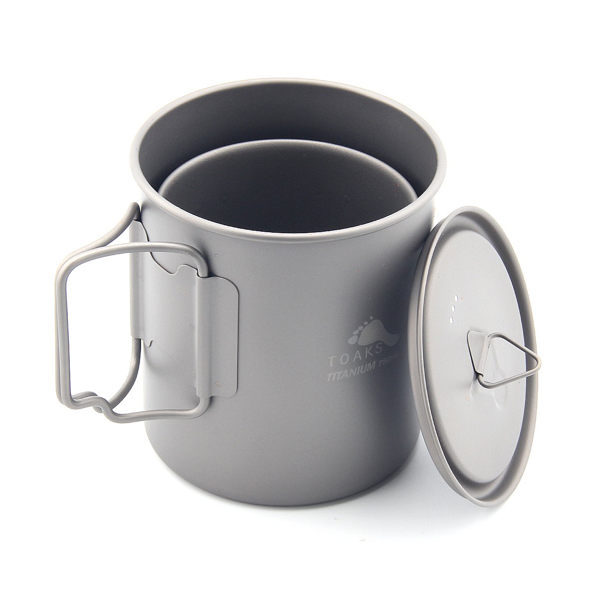 TOAKS Ultralight Titanium Cup Portable Titanium Water Mug (750ml and 450ml set) — image 1