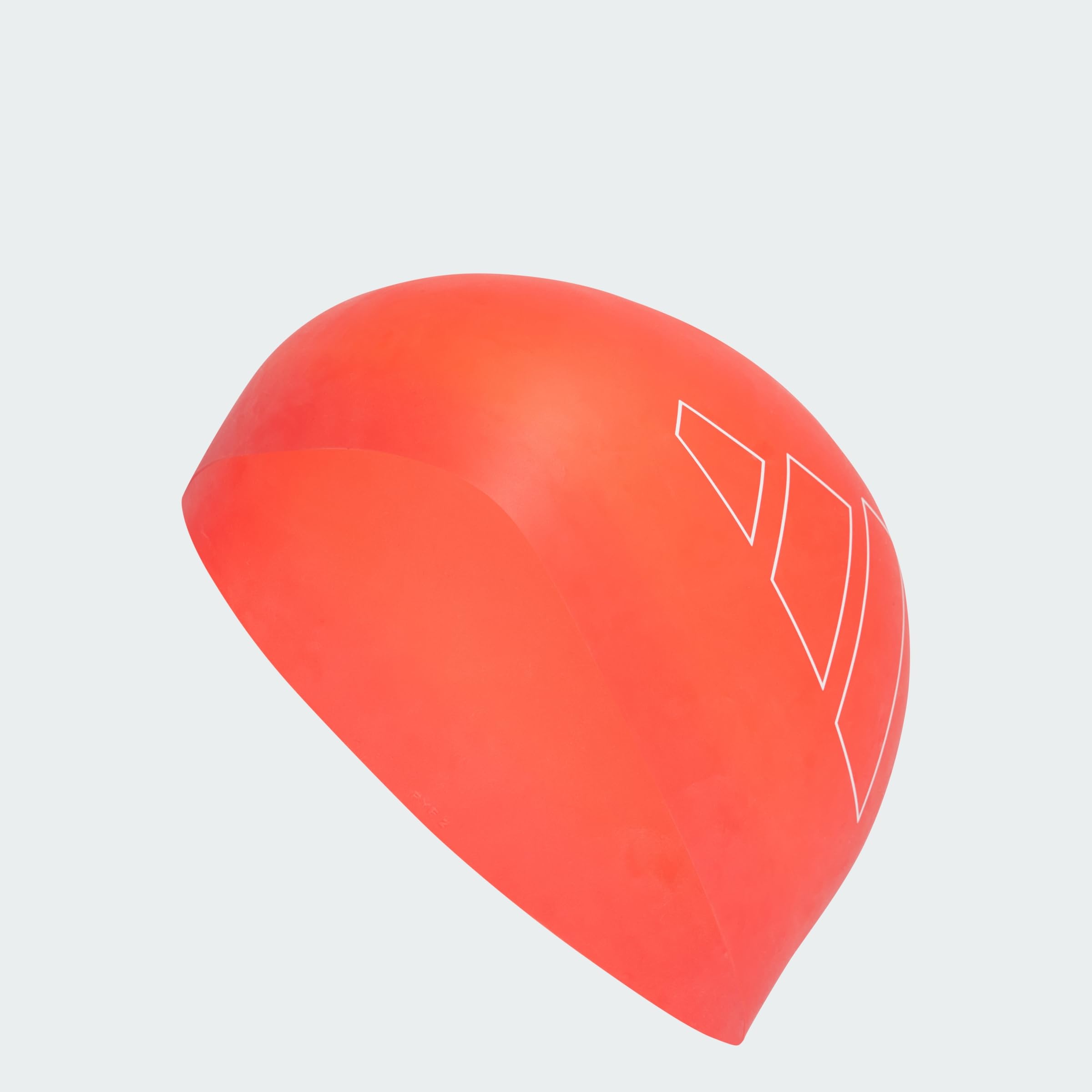 adidas Unisex Logo Swim Cap, Bright Red/White, One size