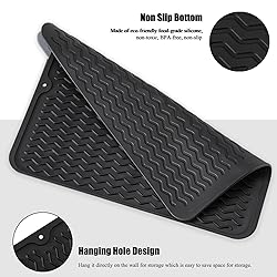 Silicone Dish Drying Mat, Non-Slip Easy Clean Sink