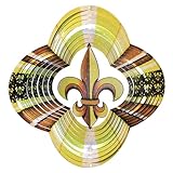Iron Stop Designer Fleur de Lis Wind Spinner