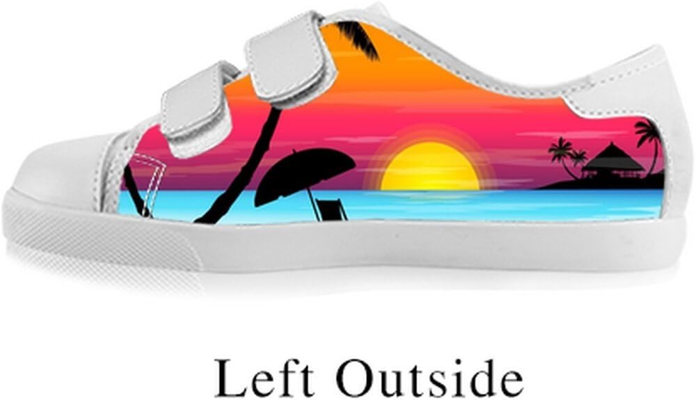 Custom Palm Tree Classic Fashion Velcro Canvas Shoes for