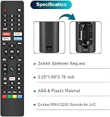 Gvirtue RM-C3250 RMC3250 Voice Remote for JVC 4K UHD TV LT-32CA690 LT-32CA790 view 6