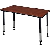 Regency Kee 42 x 24 in. Height Adjustable Classroom Activity Table- Cherry